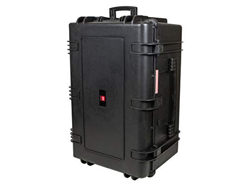 Monoprice Weatherproof Hard Case - 33 x 22 x 17 Inches, With Wheels and Customizable Foam, Shockproof, IP67, Ultraviolet And Impact Resistant Material, Black - Pure Outdoor Collection, 145.8 Liter - color: Black, size: 145.8 Liter