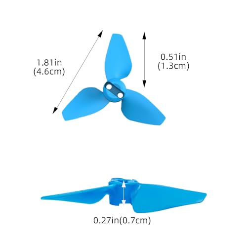 sea jump 8PCS Propeller Suitable for DJI NEO Drone Accessories Handheld Quadcopter Drone 2016S Propeller Blades (Blue) - color: Blue