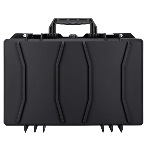Eylar 21.6" Intact Series Carry-On Hard Camera Case, Lightweight and Durable Stacker Design with Foam (Black) - color: Black