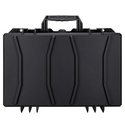 Eylar 21.6" Intact Series Carry-On Hard Camera Case, Lightweight and Durable Stacker Design with Foam (Black) - color: Black