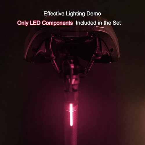 DIY kit Streaming Lights 3v Waterproof led Beads Breathing Light Auto Meteor Light (Pink Light 2 pcs.) - color: Pink Light 2 pcs