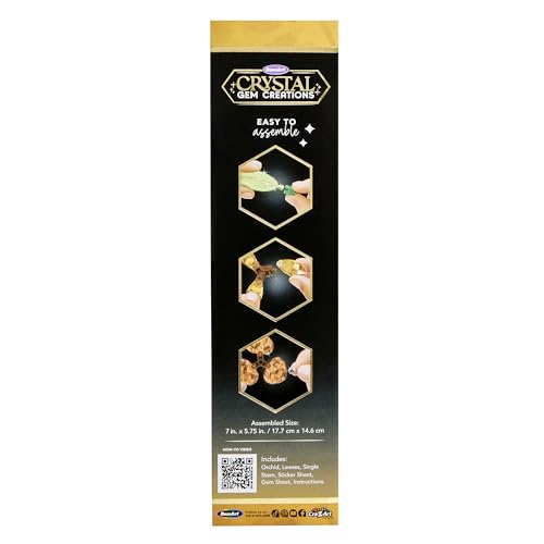 RoseArt Crystal Gem Creations Orchid Flower Kit, Ages 8+ - style: Orchid Flower