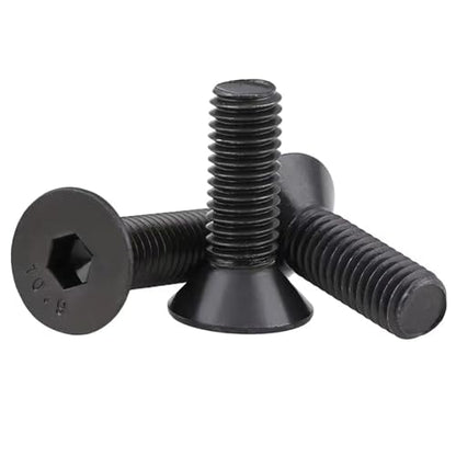 M2-0.4 x 3mm Flat Head Socket Cap Screws, 10.9 Grade Alloy Steel,DIN 7991,Allen Socket Drive, Black Oxide Finish, Machine Thread, Countersunk Bolts,Fully Thread Quantity 100 - size: M2-0.4 x 3mm（100 PCS）