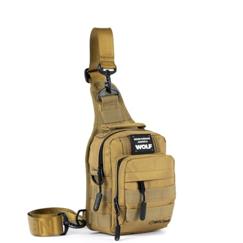 WOLFpak 4L Mini Tactical Sling Bag Crossbody - color: Khaki