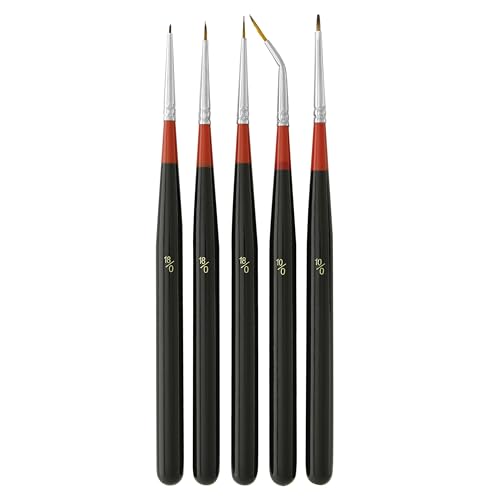 U.S. Art Supply 5 Piece Miniature Tight Spot Micro Fine Detail Art - style: 5-Piece