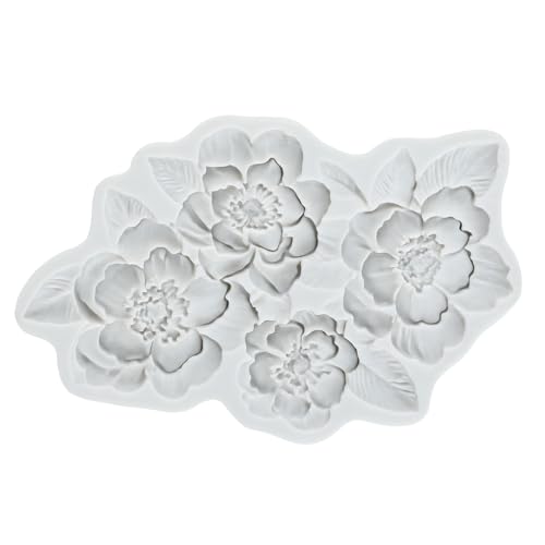 Flower Polymer Clay Molds Flower and Leaf Silicone Mold - color: Style J