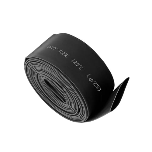 3M Heat Shrink Tube, Wire Wrap Electrical Cable Ratio 2:1 Shrinkable Sleeving, Black (3M / 10Ft, Dia.25mm) - color: Dia.25mm, size: 3M / 10Ft