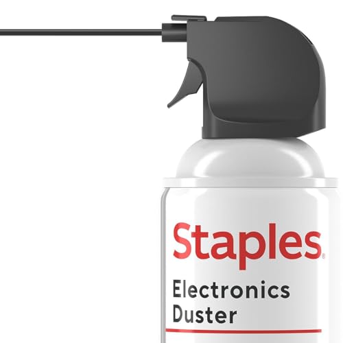 Staples Compressed Air Duster, 10 oz Can, Electronics & Keyboards, Office
