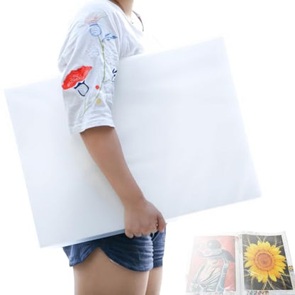 Diamond Art Portfolio Book 22"×16" (55cm×40cm), 30sleeves, A2, Clear White - color: Clear White