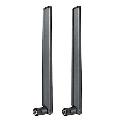 WiFi 6 6E Tri-Band 2.4GHz + 5 GHz + 6GHz 9dBi Omnidirectional Antenna for PC Desktop Computer PCI-E WiFi 6E Network Card Adapter Bluetooth Card Wireless Router（Pack of 2