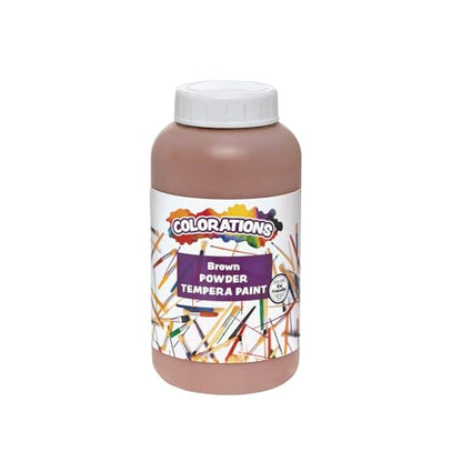 Colorations Powder Tempera Paint, Brown, 1 lb, Ages 4+, PreK+ - color: Brown