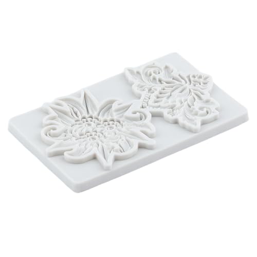 Flower Polymer Clay Mold Baroque Relief Flower Silicone Molds - color: Style G