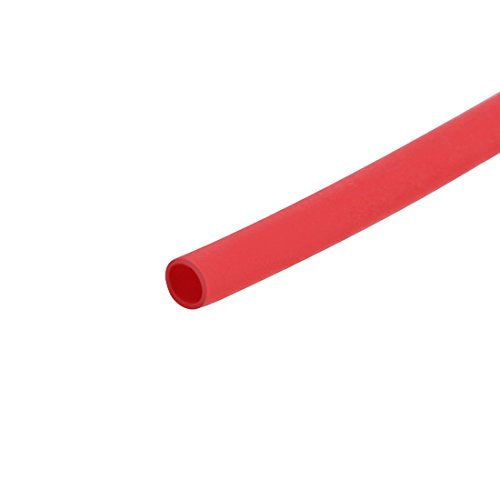 uxcell Heat Shrink Tubing 0.6mm Dia 5m 2:1 Heat Shrink Tube Wire Wrap Red - color: Red, size: 0.6mmx5m