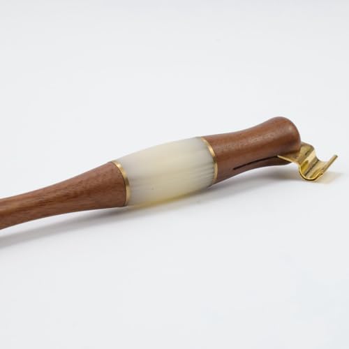 Wood Calligraphy Oblique Dip Pen Holder Set - color: Brown