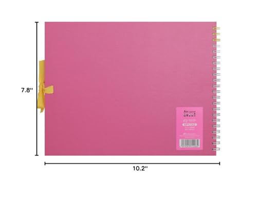 Maruman Art Spiral Sketch Book, F2, 7.76" x 10.24", 24 Sheets, Pink - color: Pink, size: F2 (7.76" x 10.24")