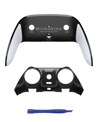 CHARM FOCUS Replacement Shell Set for PS-5 Edge Controller, TPE Grip Cover - color: Black&White