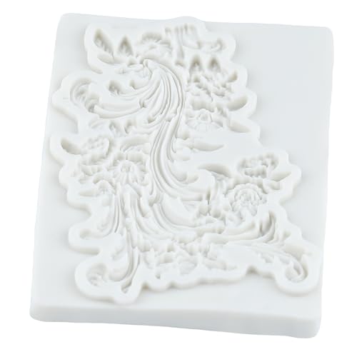 Baroque Silicone Mold Curlicues Scroll Lace Polymer Clay Molds - color: Style N