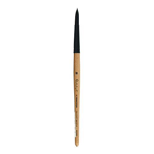 Princeton Catalyst Polytip, Brushes for Acrylic and Oil, Series 6400 Long Handle, Round, Size 10 - size: Size 10