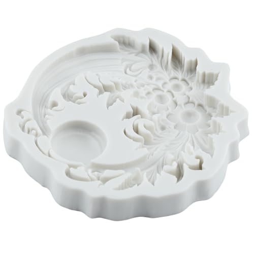 Baroque Silicone Mold Curlicues Scroll Lace Polymer Clay Mold - color: Style P