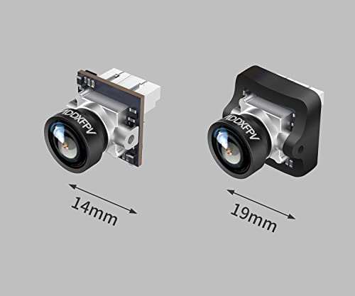 SoloGood Caddx Ant FPV Camera 1200TVL Global WDR OSD 1.8mm Ultra Light Nano FPV Camera 16:9 NTSC PAL for RC FPV Cinewhoop Tinywhoop Drone - color: Silver 16:9