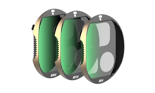 PolarPro - ND/PL Filter 3 Pack Compatible w/DJI Mavic 4 Pro | Contains ND4/16/64PL | Neutral Density + Polarizer Filter for Cinematic Shutter Speed Control (Vivid Collection = ND + Polarization)