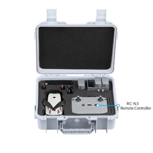 Explosion-Proof Hard-Shell Carrying Case for DJI Lito X1 and Lito 1 Anti-compression Waterproof Anti-scratch Shockproof Impact-resistant ABS Storage Box with Shock-absorbing Lining and Shoulder Strap (White) - color: White