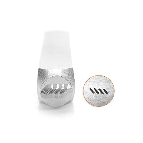 ImpressArt- Diagonal Line Border Design Stamp, 6mm