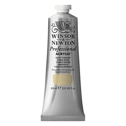 Winsor & Newton Professional Acrylic Paint, 60ml, Buff Titanium - color: Buff Titanium, style: 2-oz Tube