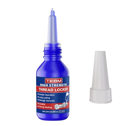 Medium Strength Threadlocker Blue, 10/50 ml, Automotive Threadlocker for Preventing Bolts from Loosening and Corrosion, Removable with Hand Tools (2)