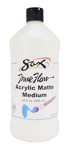 Sax True Flow Acrylic Matte Medium - 1 Quart - 442139, 32 Fl Oz (Pack of 1)