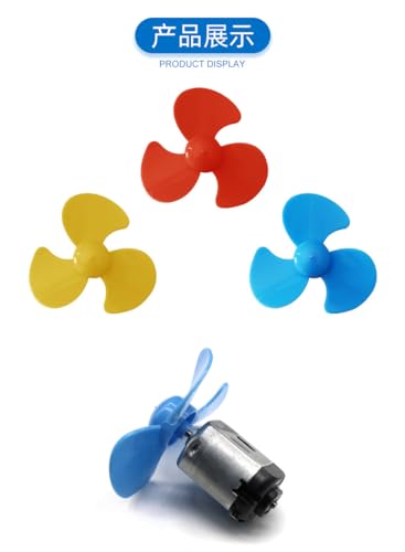 30PCS Propeller Props, be Suitable forMiniature DC Motor 2mm axis Propeller Small-Scale Production of Motor Fan Blades by Science and technologTightly Close fit130 motormaterial skrnrhrery