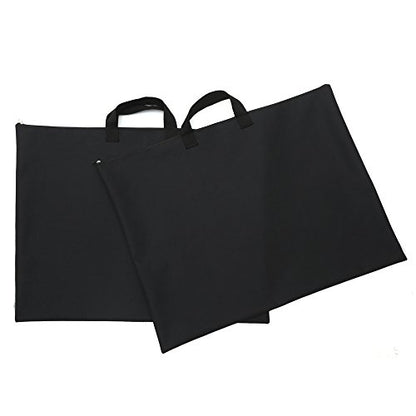 600D Portfolio Waterproof With Handle And Zipper For Student and Artist 2-pack - size: X-Large