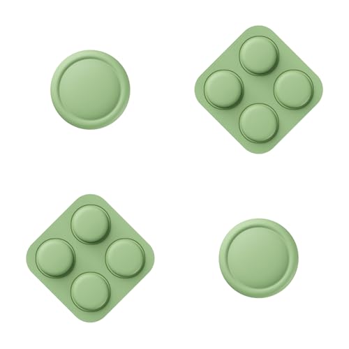 PlayVital Button Caps + Thumb Grip Set for Nintendo Switch 2, 2 Silicone Colorful ABXY Directional Button Covers & 2 Joystick Caps for Joycon - Matcha Green - color: Matcha Green