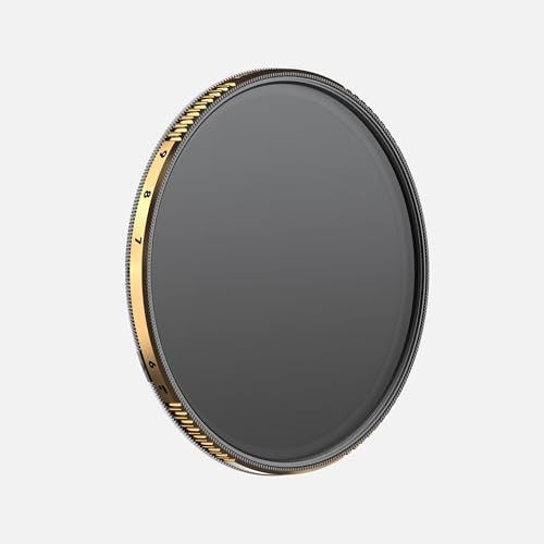 PolarPro 77mm Peter McKinnon Mist VND Camera Filter - 6-9 Stop Variable Neutral Density Lens Filter for DSLR/Mirrorless Pro Video – for Cinematic Shutter Speed Control + Diffusion - size: 77mm, style: 6/9 stops Mist