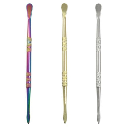 OSVJE 3 Pack Stainless Steel Wax Carving Tools, Golden/Silver/Rainbow - color: Golden/Silver/Rainbow