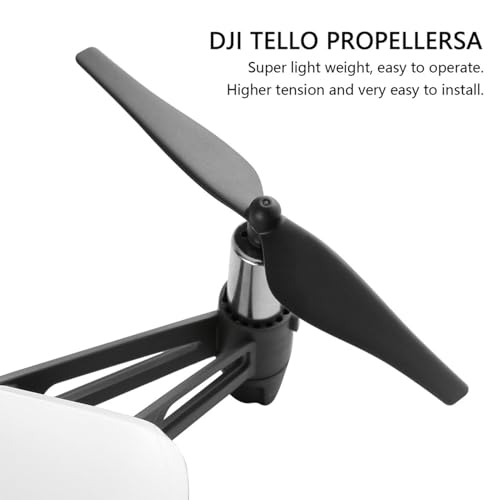 4Pcs Drone Propeller Blades, 7.5x1x0.7cm Carbon Fiber Lightweight Extended Flight Replacement Prop Quick Release Propeller Set for Quadcopter (Black) - color: Black