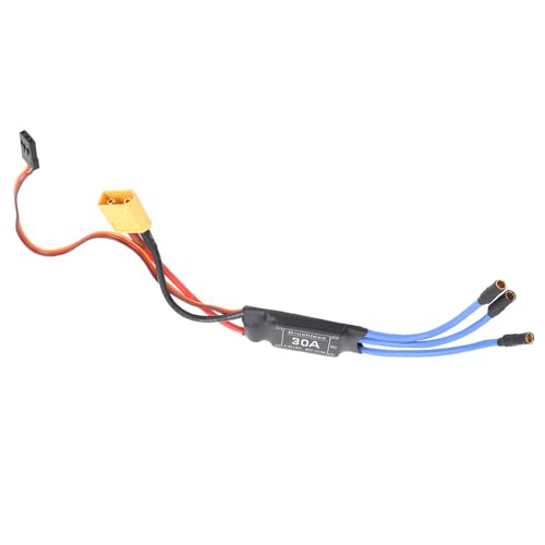 30A Brushless ESC, for 2-3S LiPo, Electronic Speed Controller for RC Drone, Quadcopter and FPV Racing, DIY Aircraft