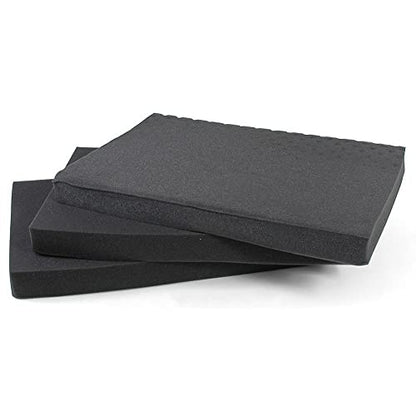 multicomp PRO Black Weatherproof Equipment Case, Polypropylene Construction with Foam Insert, 10.5" x 9.5" x 5“ (L x W x H)