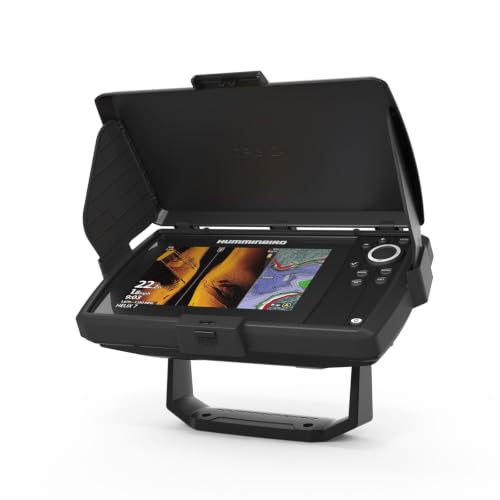 Foldable Sun Visor Cover for Humminbird Helix 7 G4/G4N Fish Finder (Black)