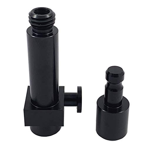 Quick Release Adapter With A Leic Style Aluminum GNSS RTK GPS Quick Release Adapter For Prism Pole - color: Black
