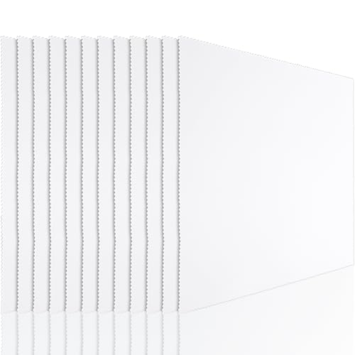 Frienda 12 Pack Large Glass Cleaning Cloth, White - color: White