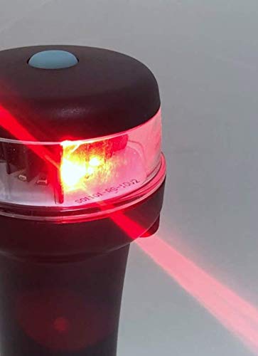 Pactrade Marine Navigation Lights for Boats LED - Red/Green & White Battery Powered Nav Lights for Boats - Pole & Surface Mounts (Curved), Fixed Base, Multi-Mode Operation - 1NM Waterproof - style: Pole & Surface Mounts (Curved), Fixed Base