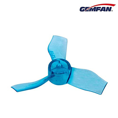 Gemfan 1219 1.2-Inch 3-Blade 1.0mm Shaft PC FPV Drone Props, 8CW + 8CCW