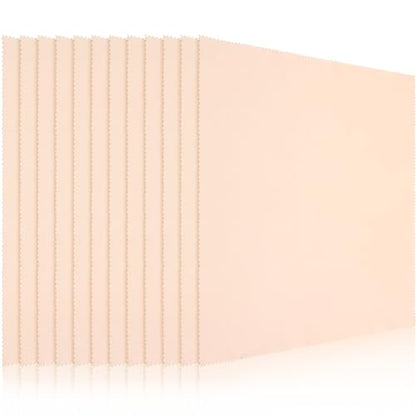 Frienda 12 Pack Large Glass Cleaning Cloth, Beige - color: Beige