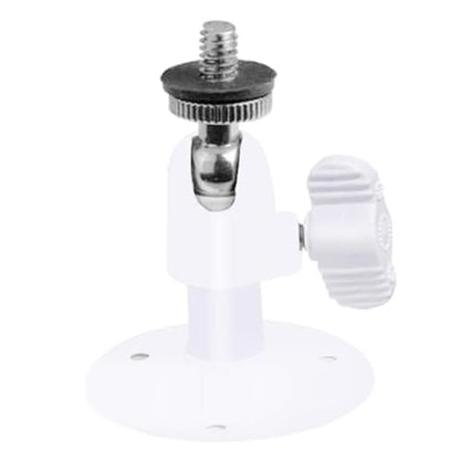 2 Pcs Wall Mount Round Base Flexible Bracket Stand for CCTV Camera Camcorder Universal Adjustment Monitoring Bracket (whitebracket) - size: (300)whitebracket