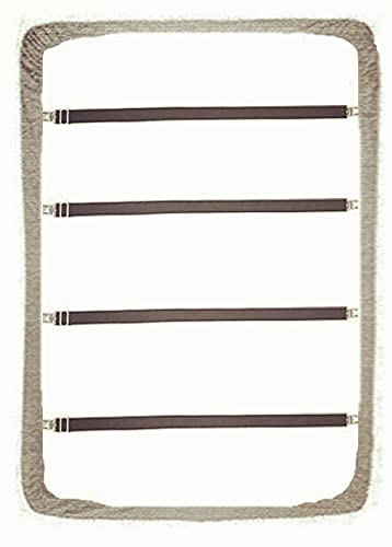 Bed Sheet Clip,Sofa Slipcover Holder,Hold the Sheets Tightly,20" to 78",4 Pieces(Black)