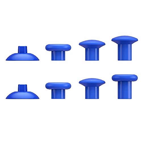 eXtremeRate ThumbsGear Interchangeable Ergonomic Thumbstick for PS5 Controller, for PS4 All Model Controller - 3 Height Domed and Concave Grips Adjustable Joystick - Blue - color: Blue
