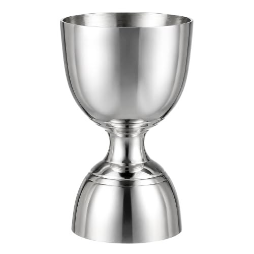 Homestia Bell Jigger for Bartending, 2 oz 1 oz Double Cocktail Jigger - color: Bell Jigger - Silver