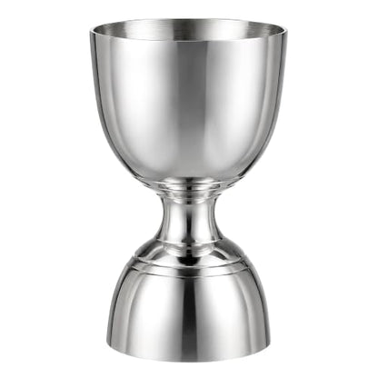 Homestia Bell Jigger for Bartending, 2 oz 1 oz Double Cocktail Jigger - color: Bell Jigger - Silver
