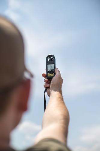Caldwell Wind Wizard II Wind Meter with Multiple Wind Readings, LCD Backlight and Lanyard for Long Range, Shooting and Hunting
